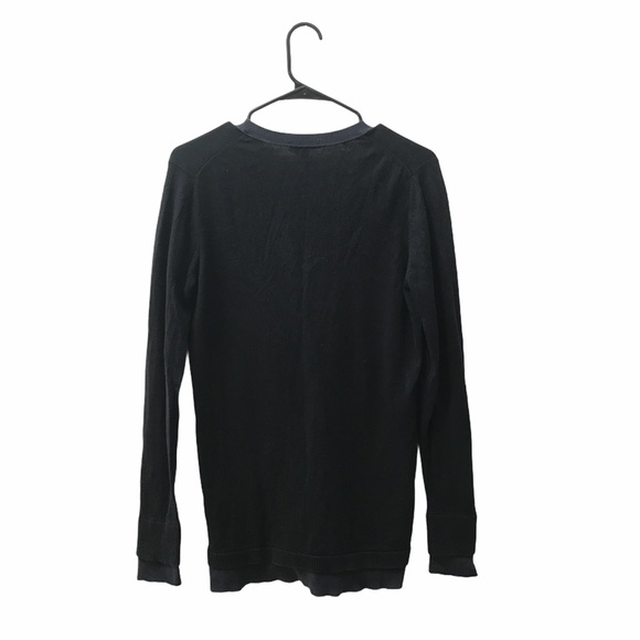 LACOSE black button up cardigan sweater - Picture 2 of 4